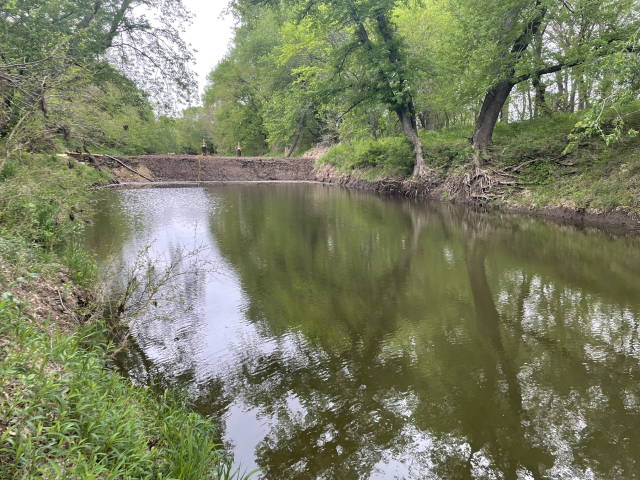 Rewatered segment of Mill Creek near Washington, Kansas
