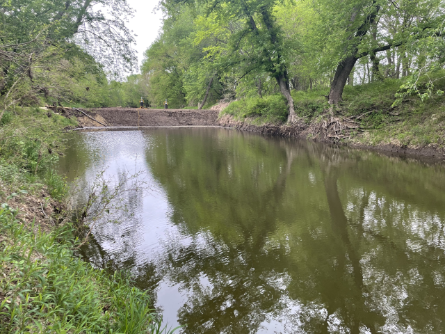 Oil Recovery Operations and Mill Creek Restoration near Washington, Kansas, Are Complete