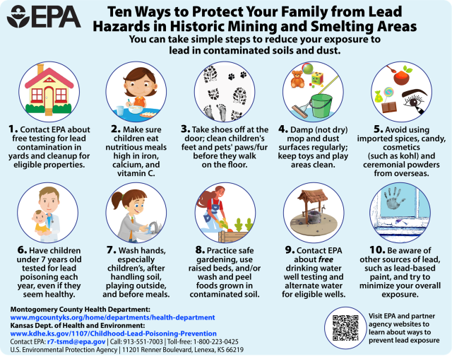 Ten Ways to Protect Your Family from Lead Hazards infographic