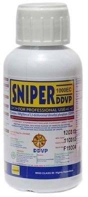 A bottle of Sniper DDVP dichlorvos"