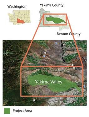 Map of Yakima Valley