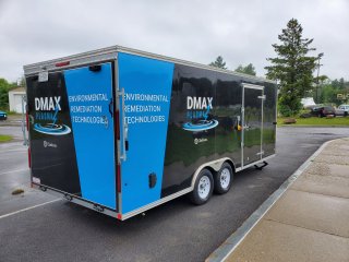DMAX’s mobile PFAS treatment trailer. This PFAS destruction technology was developed with EPA SBIR support under contracts 68HE0D18C0022 and 68HERC20C0008.