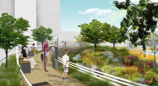 Bioretention facilities designed by students from the University of Pennsylvania will provide environmental and social benefits to elementary school students at Philadelphia’s Andrew Hamilton School. 
