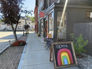 Photograph of art galleries in Gorham, NH.