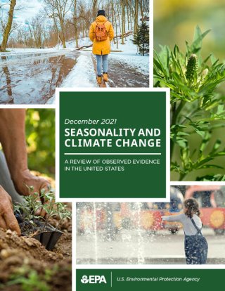 Screenshot of the 2021 Seasonality and Climate Change Report