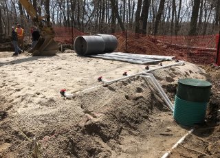 Septic system installation