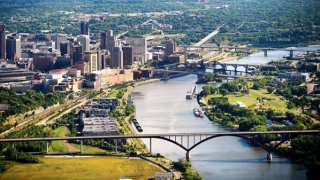 St. Paul - view of the Mississippi river