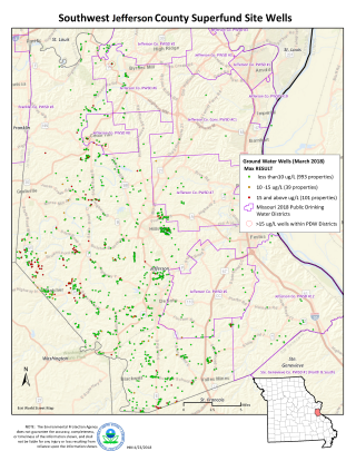 Map of SW Jefferson County