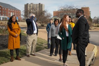 Administrator Regan and Regional Administrator McCollister with community members