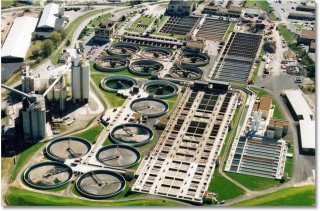 View of Nashville Central wastewater treatment plant