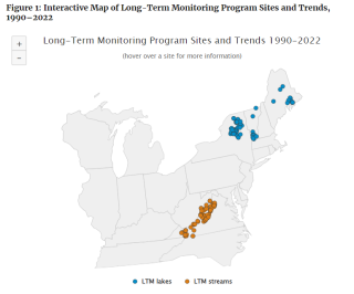 Long-Term Monitoring Program Sites and Trends, 1990-2022