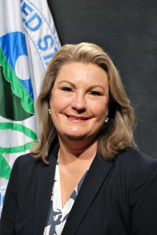 Amy Van Blarcom-Lackey Poses for her first portrait as Mid-Atlantic Regional Administrator