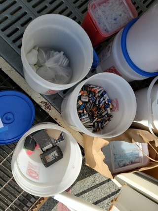 Batteries in Buckets