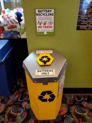 battery collection bin