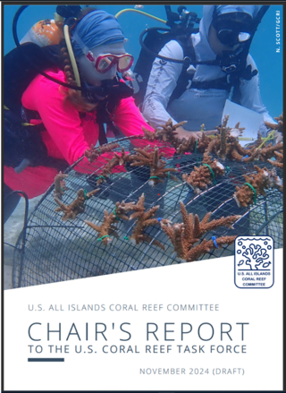 Cover of the U.S. All Islands Coral Reef Committee Chair's Report to the U.S. Coral Reef Task Force, November 2024