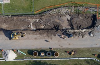 Toho wastewater construction site