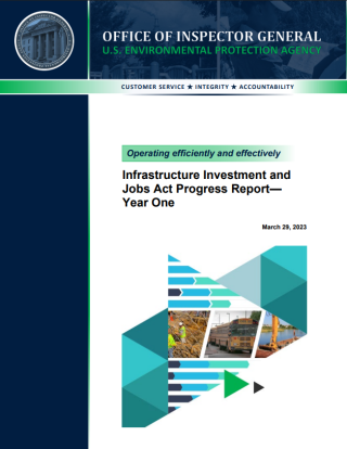 Decorative cover image for IIJA progress report–year one