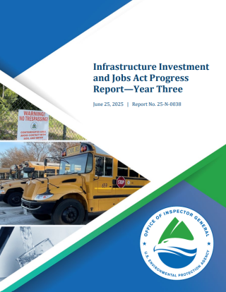 Decorative cover image for IIJA progress report–year three