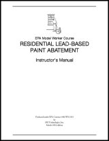 cover of abatement worker instructor manual