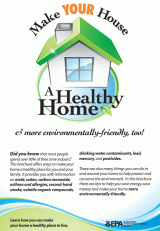 Image of brochure with a picture of a cartoon home