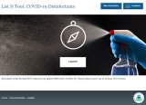 List N Tool: COVID-19 Disinfectants