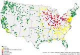 Example of concentration map