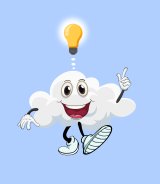 Air Quality Awareness Week Logo with lightbulb above his head