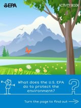 The cover of the how does EPA protect the environment activity book for children