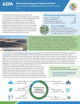 The first page of the 2024 Alternative Energy Projects at Superfund Sites report