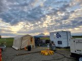 Aquagga's patented Steed Series HALT system at a project in Fairbanks, AK , during sunset.